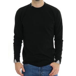 MAGLIA CONTRASTI NERO